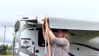 How to setup your Awning Stabilizr on a Carefree Patio Awning [upl. by Thurlow]