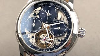 Frederique Constant Classic Tourbillon Perpetual Calendar Limited Edition FC975N4H6 Review [upl. by Thill]