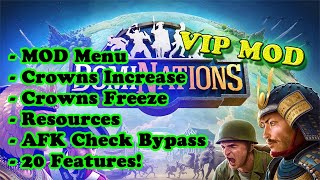 DomiNations  Asia MEGA MOD Menu APK  Crowns Resources Battles 20 FEATURES [upl. by Chavez773]