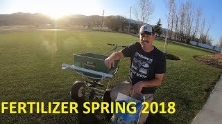 Lawn Fertilizer Application Throw ER Down [upl. by Horne]