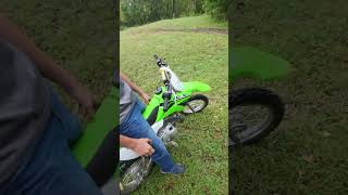 2023 klx 110rl cold start subscribe dirtbikesarecool viralvideo pitbike klx300r [upl. by Draned]