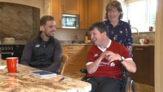 Jordan Henderson suprises a lifelong LFC fan  Pure Liverpool FC [upl. by Draned59]