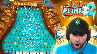 DROPPING 1000 BALLS with ONE BONUS INSANE PINE OF PLINKO 2 Bonus Buys [upl. by Eelanej]