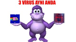 3 VİRUSU AYNI ANDA AÇARSAK NE OLUR BONZİ BUDDY MEMZ WANNACRY [upl. by Ainegue]