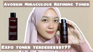 Review dan Cara Pemakaian Avoskin Miraculous Refining Toner [upl. by Tosch]