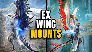 FFXIV  Dawntrail Extreme Wing Mounts Showcase [upl. by Giovanna]