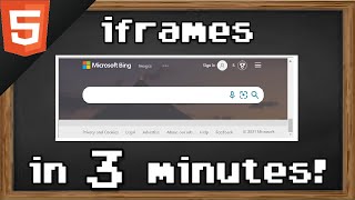 Learn HTML iframes in 3 minutes 🖼️ [upl. by Eiggep895]