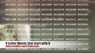 8 letter words that start with B [upl. by Ty]