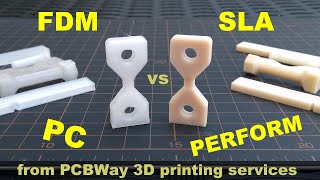 Another FDM vs SLA battle PolyCarbonate vs Perform Resin  3D printing services from PCBWay [upl. by Orva758]