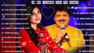 Udit Narayan Alka Yagnik amp Kumar Sanu songs  Super duet hits Hindi songs 90s evergreen romantic 🎶 [upl. by Aniwde]