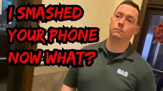 FRAUDITOR GETS PHONE SMASHED BY AMAZING EMPLOYEE [upl. by Ydnys]