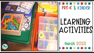 PREK amp KINDERGARTEN LEARNING ACTIVITIES March 2023 [upl. by Vale]