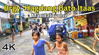 Walking Tour In Mandaluyong Citys Brgy Hagdang Bato Itaas in 4K [upl. by Kliber]