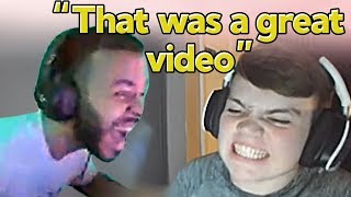 Hamlinz Reacts to Our Montage quotWe Enhanced the SnowStorm with this Fortnite Editquot [upl. by Kerk]