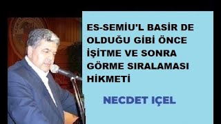 ESSEMİUL BASİR DE OLDUĞU GİBİ ÖNCE İŞİTME VE SONRA GÖRME SIRALAMASI HİKMETİ [upl. by Ahsela]