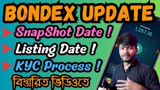 Bondex Mining Snapshot Date  Bondex Mining Listing Date  Bondex New Update  BDXN Token Price [upl. by Nhguavaj]