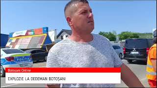 Botosani Online TV  Explozie la Dedeman Botoșani [upl. by Ahsirhcal]