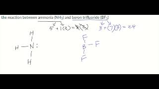 Lewis Structure of Ammonia NH₃ and Boron Trifluoride BF₃ using Coordinate Covalent Bond [upl. by Garrek]