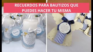 15 Ideas de recuerdos para bautizos que puedes hacer tu misma [upl. by Kciredes119]