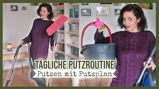 Meine Putzroutine morgens  Täglich putzen mit Putzplan [upl. by Nuahsyd103]