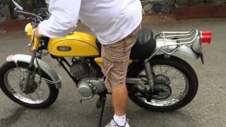 1970 Yamaha 125 Enduro Video 1 [upl. by Ayahsey]