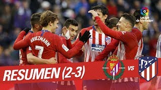 Resumen de Real Valladolid vs Atlético de Madrid 23 [upl. by Hana601]