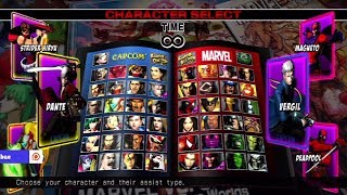 Ultimate Marvel vs Capcom 3 All Characters Including DLC PS3 [upl. by Togram]