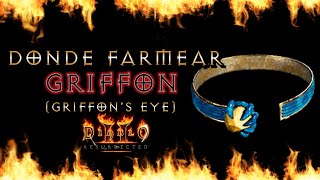 ¿DONDE FARMEAR quotGRIFFONquot FACILMENTE GRIFFONS EYE  DIABLO 2 Resurrected [upl. by Albarran]