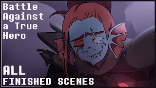 Battle Against a True Hero  ALL FINISHED SCENES  FLASH WARNING  Undertale fan made animation [upl. by Erehpotsirhc]