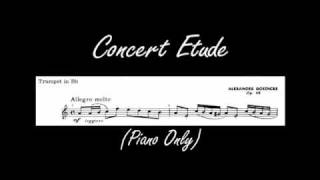 Goedicke  Concert Etude Op 49  Accompaniment Only [upl. by Hibbitts]