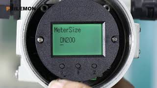 Vortex flow meter diameter K factor and measure range setting [upl. by Nastassia]