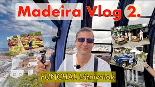 Madeira Vlog 2rész Funchal madeiravlog utazás [upl. by Gnof]