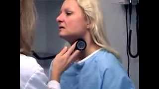 Carotid Artery palpation and auscultation short [upl. by Leimaj]