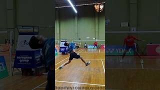 Rally that made the opponent drop his racket😱🤯🔥badminton badmintonlovers shorts [upl. by Jerroll]