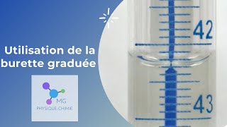 Utiliser une burette graduée [upl. by Kozloski726]