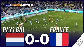 ⚽🏆 PAYS BAS 00 FRANCE  EURO 2024  RÉSUMÉ  Simulation de jeu vidéo [upl. by Alonzo811]