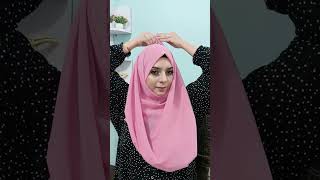 Simple Chiffon Hijab Tutorial With Inner Cap ✨ beautifybyaiza [upl. by Yong144]