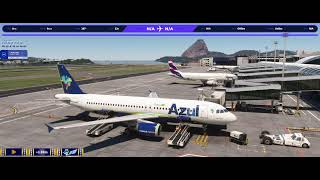 🔴Live  Flight Simulator  Fenix A320 220334  SBGR✈SBRJ  Azul 1391 [upl. by Refynnej669]