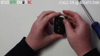 How To Replace A 2007  2011 Lexus LS Key Fob Battery FCC ID HYQ14AAB [upl. by Eentruoc]