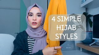 EASY ELEGANT CHIFFON HIJAB LOOKS [upl. by Aix533]