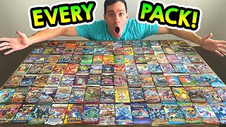 Opening EVERY Pack of Pokemon Cards EVER [upl. by Ahsinav]