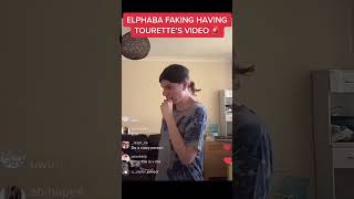 Elphaba doherty fakes having tourettes for tik tok views [upl. by Einallem977]