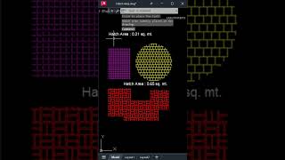 Hatch Area AutoCAD cadsoftware autocadd architecture [upl. by Keg]