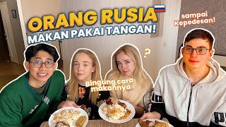 Adik Rusia Ini Cobain Lalapan Ayam Pedes  Olya Yulya Idris [upl. by Mecke335]