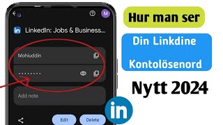 Hur man hittar Linkedinlösenord om man glömt det 2024 Se ditt Linkedinlösenord [upl. by Bradly]