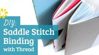 DIY Saddle Stitch Bookbinding Tutorial  Sea Lemon [upl. by Anaugal]