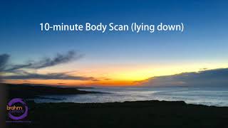 10min Body Scan Lying Down Mindfulness Practice  Angie Chew [upl. by Oivat]