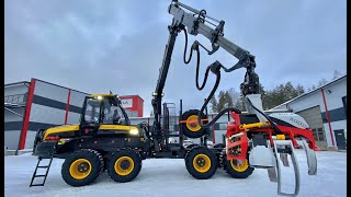 Presentation of a NEW Ponsse Buffalo forwarder  Nisula 500C combi harvesting head ENGLISH [upl. by Nelrsa349]