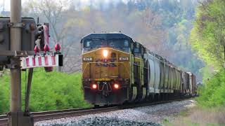 Trains of Miamisburg Ohio CSX Railfanning Along the CSX Toledo Subdivision [upl. by Aidualc262]