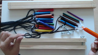 Weaving sticks Make a clamp for your weaving pens very easy to make [upl. by Jacey]